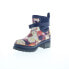 Фото #4 товара Original Muck Liberty Rubber WP LWKR2FLR Womens Blue Ankle & Booties Boots