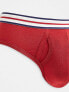 Фото #4 товара ASOS DESIGN 3 pack briefs with striped waistband