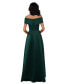 ფოტო #2 პროდუქტის Petite Off-The-Shoulder Satin Ball Gown