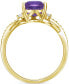 Amethyst (1-3/4 ct. t.w.) & Lab-Grown White Sapphire (1/6 ct. t.w.) Twist Ring in 14k Gold-Plated Sterling Silver (Also in Additional Gemstones)