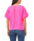 Women's Crewneck Puff Sleeve Blouse