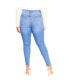 Plus Size Asha Wild Rose Skinny Jean