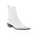 Фото #2 товара Bruno Magli Campo BW1CAMG8 Womens White Leather Slip On Chelsea Boots 9.5
