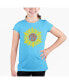 ფოტო #1 პროდუქტის Big Girl's Word Art T-shirt - Sunflower