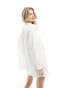 Фото #8 товара New Look textured beach shirt in white