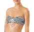 Tommy Bahama 285830 Breaker Bay Striped Bandeau Bikini Top, Size Large