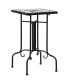 Фото #1 товара Mosaic Side Table Black and White Ceramic