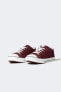Erkek Düz Taban Bağcıklı Keten Sneaker A7524AXNS