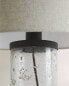 Table lamp with glass base