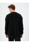 Erkek Sweatshirt Siyah 4wam70023nk