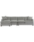 Фото #5 товара CLOSEOUT! Juliam 3-Pc. Fabric Sofa with Chaise, Created for Macy's