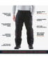 Фото #4 товара Men's Warm Water-Resistant Softshell Pants with Micro-Fleece Lining