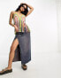 Фото #4 товара ASOS DESIGN rainbow crochet halter top with fringing