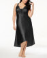 ფოტო #1 პროდუქტის Plus Size Satin Stella Lingerie Nightgown