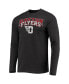 Фото #4 товара Men's Red, Heathered Charcoal Distressed Dayton Flyers Meter Long Sleeve T-shirt and Pants Sleep Set