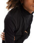 Weekday long sleeve t-shirt with turtleneck in black