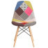 Фото #3 товара Elon Series Milan Patchwork Fabric Chair With Wood Base