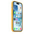 Apple iPhone 15 Silikon Case mit MagSafe"Warmgelb iPhone 15
