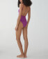 Фото #9 товара Women's Adjustable Straps Textured Swimsuit