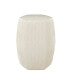 Cream Ceramic Contemporary Accent Table