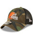 Фото #1 товара Men's Camo, Black Cleveland Browns Basic 9TWENTY Trucker Snapback Hat