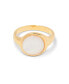 14K Gold-Plated Anna Cultured Mother of Pearl Ring