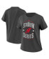 Фото #1 товара Women's Charcoal New Jersey Devils 2024 NHL Stadium Series Boyfriend T-shirt