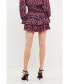 Фото #2 товара Women's Chiffon Floral Printed Mini Skirt