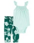 Baby 2-Piece Flutter Bodysuit Pant Set NB