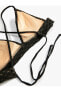 Criss Cross Lacy Triangle Bralette Bikini Top