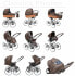 Фото #6 товара Skyline Classic Retro Style Nature Lux Combination Wicker Pushchair Buggy 3-in-1 Travel System Car Seat (Isofix)