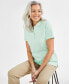Фото #1 товара Women's Short-Sleeve Cotton Polo Shirt, Created for Macy's