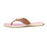 Sperry Parrotfish Braid Flip Flops Womens Pink Casual Sandals STS88545