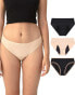 Фото #2 товара Neione Period Underwear Menstruation Underwear for Women Girls Brazilian Briefs with High Leg Cut