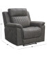 Фото #6 товара Gabrielle Fabric Power Recliner with Power Headrest