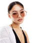 AIRE atria oversized round sunglasses in gold