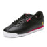 Фото #4 товара Puma Sf Roma Via Perforated Lace Up Mens Black Sneakers Casual Shoes 30751701