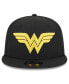 Фото #2 товара Men's Black Wonder Woman Trucker 9FIFTY Snapback Hat