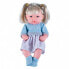 Фото #1 товара Кукла мягкая детская TACHAN 30 см с блондинистыми волосами и звуками