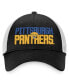 Фото #3 товара Men's Black, White Pitt Panthers Stockpile Trucker Snapback Hat