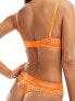 Calvin Klein CK 96 high waist thong in orange animal lace