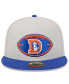 Men's Stone/Royal Denver Broncos 2024 Sideline Historic 59FIFTY Fitted Hat