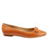 Фото #1 товара Trotters Erica T2004-282 Womens Brown Leather Slip On Ballet Flats Shoes 5
