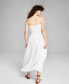 Фото #2 товара Women's Sleeveless Smocked Maxi Dress, Created for Macy's