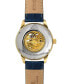 ფოტო #3 პროდუქტის Men's Cassius Automatic Genuine Leather Band Watch 802BCAL