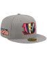 Фото #2 товара Men's Gray Cincinnati Bengals Color Pack 59FIFTY Fitted Hat