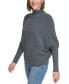 ფოტო #3 პროდუქტის Petite Raglan Long-Sleeve Funnel-Neck Sweater