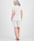 Фото #2 товара Women's 2-Pc. Cotton Bermuda Short Pajamas Set, Created for Macy's
