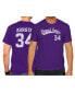 Фото #2 товара Men's Jake Arrieta Purple TCU Horned Frogs NCAA Baseball T-shirt