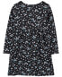 Kid Floral Long-Sleeve Jersey Dress 8